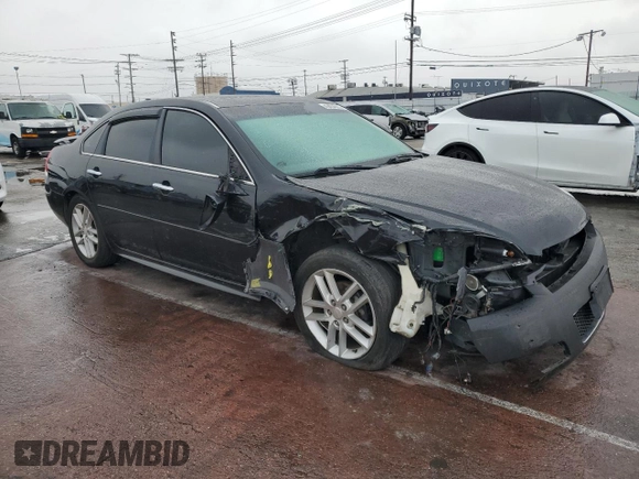 2012 Chevrolet Impala LTZ with VIN 2G1WC5E35C1317341, listed as a Copart auction lot 43404685 with 131,702 mi miles and Salvage Title. Bid and sale history available at DreamBid. Image 4.