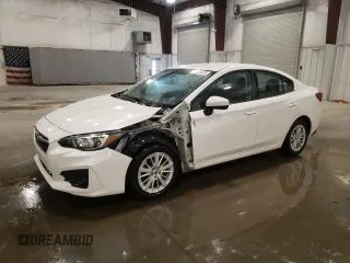 2018 Subaru Impreza Premium with VIN 4S3GKAB69J3615694, listed as a Copart auction lot 53059675 with 114,842 mi miles and Salvage title. Bid and sale history available at DreamBid. Image 1.