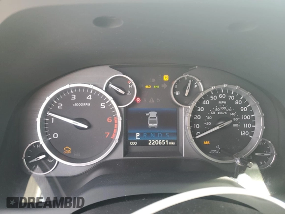 2014 Toyota Tundra 4WD Truck SR5 with VIN 5TFDW5F17EX410516, listed as a Copart auction lot 54867235 with 220,651 mi miles and Salvage Title. Bid and sale history available at carsss.com. Image 9.