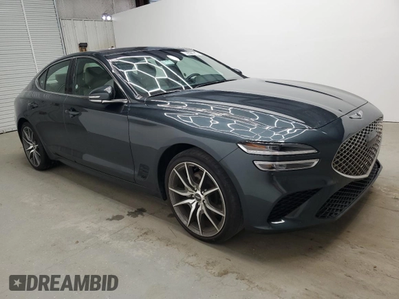 2023 Genesis G70 2.0T with VIN KMTG34TA1PU126969, listed as a Copart auction lot 65612834 with 37,359 mi miles and Salvage Title. Bid and sale history available at DreamBid. Image 4.