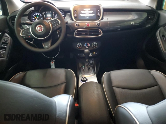 2021 FIAT 500X Trekking with VIN ZFBNF3B19MP944553, listed as a Copart auction lot 64754785 with 53,098 mi miles and Salvage title. Bid and sale history available at DreamBid. Image 8.