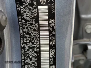 2022 Toyota Corolla Hybrid LE with VIN JTDEAMDE0N3003048, listed as a Copart auction lot 50637085 with 67,990 mi miles and Salvage Title. Bid and sale history available at carsss.com. Image 12.