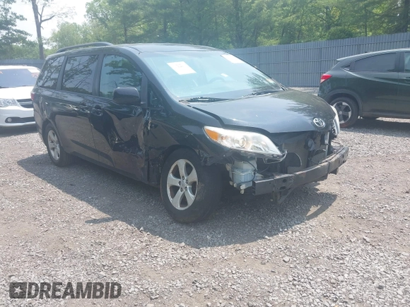 2015 Toyota Sienna LE AAS with VIN 5TDKK3DC8FS587644, listed as a IAAI auction lot 42332813 with 125,675 mi miles and . Bid and sale history available at DreamBid. Image 1.