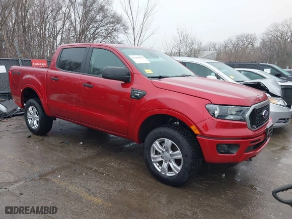 2020 Ford Ranger XL with VIN 1FTER4FH7LLA20443, listed as a IAAI auction lot 41440036 with 75,466 mi miles. Bid and sale history available at carsss.com. Image 1.