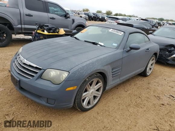 2005 Chrysler Crossfire z VIN 1C3AN59L75X033290, wystawiony jako Copart lot #83530624 z przebiegiem Nie podano mil oraz Czysty tytuł • Clean title. Historia ofert i sprzedaży dostępna na DreamBid. Obrazek 1.