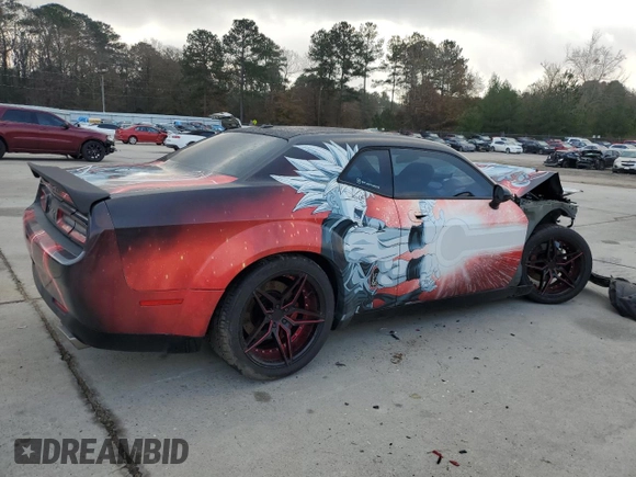 2010 Dodge Challenger SRT-8 with VIN 2B3CJ7DW2AH161272, listed as a Copart auction lot 85852604 with 133,635 mi miles and Salvage title. Bid and sale history available at DreamBid. Image 3.