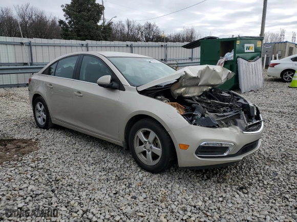 2016 Chevrolet Cruze Limited LT with VIN 1G1PE5SB4G7101810, listed as a Copart auction lot 87189354 with 128,332 mi miles and Salvage Title. Bid and sale history available at carsss.com. Image 4.