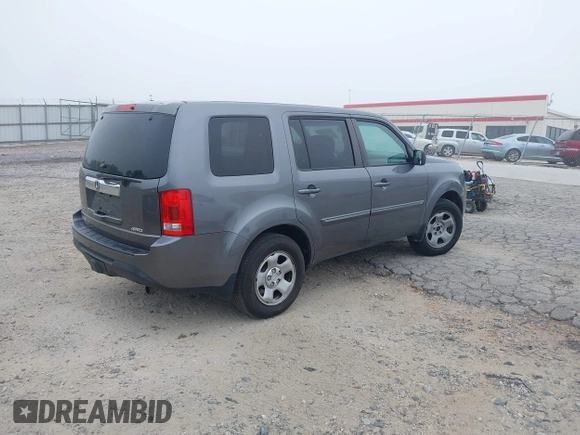 2014 Honda Pilot LX with VIN 5FNYF4H2XEB004614, listed as a IAAI auction lot 42236980 with 160,357 mi miles and . Bid and sale history available at DreamBid. Image 4.