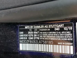 2020 Mercedes-Benz E-Class AMG E 63 S with VIN WDDZF8KB2LA758185, listed as a Copart auction lot 37468133 with 29,186 mi miles. Bid and sale history available at carsss.com. Image 12.