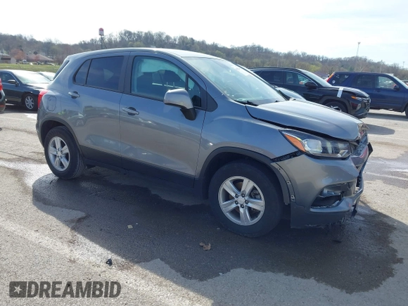 2020 Chevrolet Trax LS with VIN 3GNCJKSBXLL230292, listed as a IAAI auction lot 41852444 with 109,971 mi miles and . Bid and sale history available at carsss.com. Image 1.
