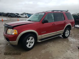 2005 Ford Explorer Eddie Bauer z VIN 1FMZU64K95UA84552, wystawiony jako Copart lot #58258004 z przebiegiem Nie podano mil oraz Szkoda całkowita • Salvage title. Historia ofert i sprzedaży dostępna na DreamBid. Obrazek 1.