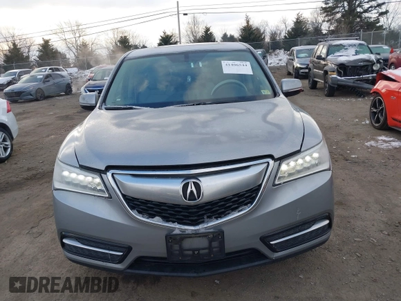 2016 Acura MDX with VIN 5FRYD4H28GB035495, listed as a IAAI auction lot 41406544 with 113,250 mi miles. Bid and sale history available at carsss.com. Image 12.
