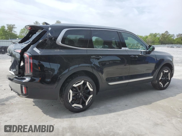 2024 Kia Telluride EX with VIN 5XYP34GC4RG567204, listed as a Copart auction lot 51854495 with 5,164 mi miles and Salvage Title. Bid and sale history available at carsss.com. Image 3.