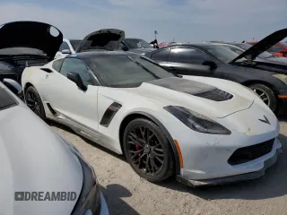 2015 Chevrolet Corvette Z06 2LZ with VIN 1G1YS2D65F5604221, listed as a Copart auction lot 74049024 with 0 mi miles and Salvage Title. Bid and sale history available at carsss.com. Image 4.