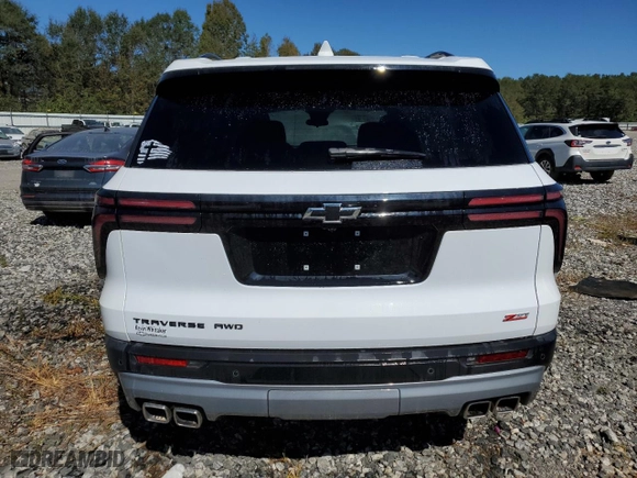 2024 Chevrolet Traverse AWD Z71 with VIN 1GNEVJKS5RJ140295, listed as a Copart auction lot 75522674 with 0 mi miles and Non Repairable. Bid and sale history available at carsss.com. Image 6.