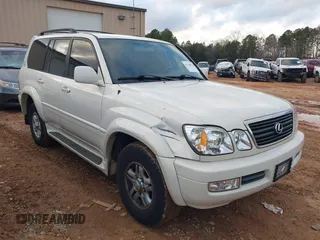 2000 Lexus LX with VIN JT6HT00W9Y0103225, listed as a IAAI auction lot 41148826 with 270,351 mi miles. Bid and sale history available at carsss.com. Image 1.