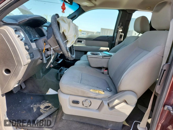 2009 Ford F-150 STX with VIN 1FTRX12819FA12244, listed as a Copart auction lot 58618995 with 136,773 mi miles and Salvage title. Bid and sale history available at DreamBid. Image 7.