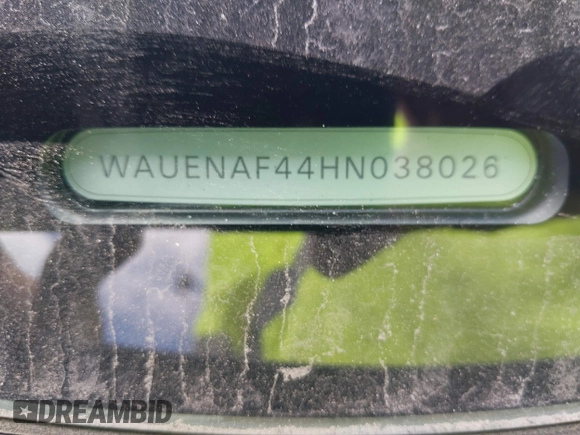 2017 Audi A4 Premium Plus with VIN WAUENAF44HN038026, listed as a IAAI auction lot 42007040 with 152,915 mi miles and . Bid and sale history available at DreamBid. Image 9.