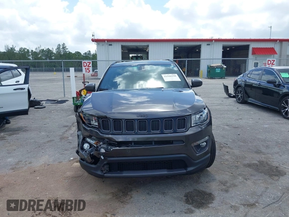 2021 Jeep Compass 80th Anniversary with VIN 3C4NJCEB6MT581320, listed as a IAAI auction lot 41946150 with 16,144 mi miles and . Bid and sale history available at carsss.com. Image 12.