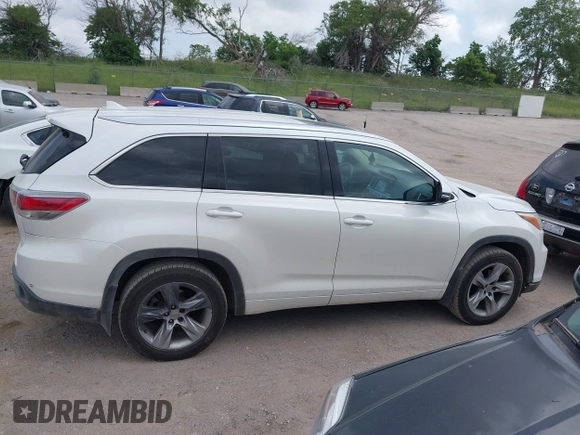 2015 Toyota Highlander Limited with VIN 5TDDKRFH9FS204671, listed as a IAAI auction lot 42503768 with 275,365 mi miles and . Bid and sale history available at DreamBid. Image 14.