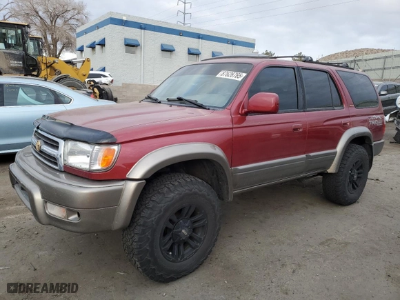 2000 Toyota 4Runner Limited with VIN JT3HN87R6Y9039792, listed as a Copart auction lot 87626765 with 290,937 mi miles and Salvage Title. Bid and sale history available at carsss.com. Image 1.
