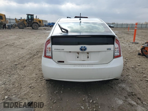 2015 Toyota Prius Four with VIN JTDKN3DU5F0452558, listed as a Copart auction lot 54937175 with Not Provided miles and Non Repairable. Bid and sale history available at DreamBid. Image 6.