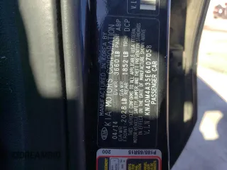 2014 Kia Rio LX with VIN KNADM4A35E6407058, listed as a Copart auction lot 72997044 with 76,215 mi miles and Salvage Title. Bid and sale history available at DreamBid. Image 13.