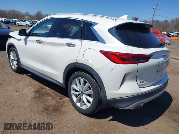 2019 Infiniti QX50 Essential with VIN 3PCAJ5M30KF113891, listed as a IAAI auction lot 42006449 with 49,138 mi miles and . Bid and sale history available at DreamBid. Image 3.