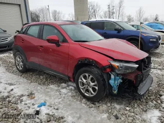 2020 Mazda CX-3 Sport with VIN JM1DKFB78L1471014, listed as a Copart auction lot 81739304 with 60,628 mi miles and Salvage Title. Bid and sale history available at carsss.com. Image 4.