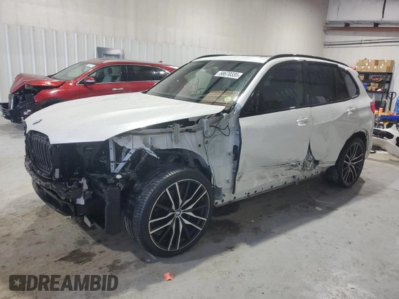 2021 BMW X5 sDrive40i with VIN 5UXCR4C09M9F61659, listed as a Copart auction lot 58670335 with Not provided miles and Salvage title. Bid and sale history available at DreamBid. Image 1.