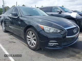 2014 Infiniti Q50 Premium with VIN JN1BV7AR1EM688240, listed as a IAAI auction lot 42118871 with 165,529 mi miles and . Bid and sale history available at DreamBid. Image 6.