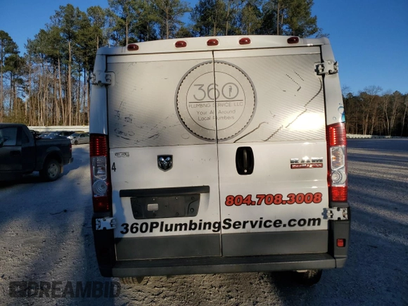 2017 Ram ProMaster Cargo with VIN 3C6TRVAG4HE523981, listed as a Copart auction lot 82538424 with 205,494 mi miles and Salvage Title. Bid and sale history available at DreamBid. Image 6.