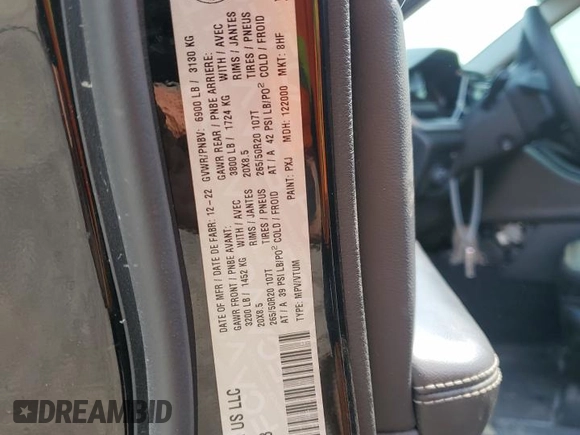 2023 Jeep Grand Cherokee 30th Anniversary with VIN 1C4RJYB63P8783993, listed as a Copart auction lot 60485625 with 38,881 mi miles and Salvage title. Bid and sale history available at DreamBid. Image 12.