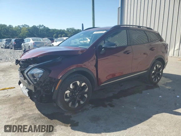 2023 Kia Sportage X-Line with VIN 5XYK6CAF3PG106300, listed as a Copart auction lot 53046135 with 32,627 mi miles and Non Repairable. Bid and sale history available at carsss.com. Image 1.
