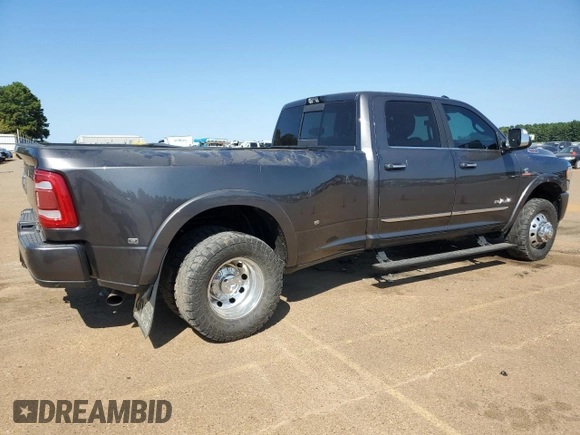 2021 Ram 3500 Limited with VIN 3C63RRRL6MG590105, listed as a Copart auction lot 73717724 with 57,580 mi miles and Salvage Title. Bid and sale history available at carsss.com. Image 3.