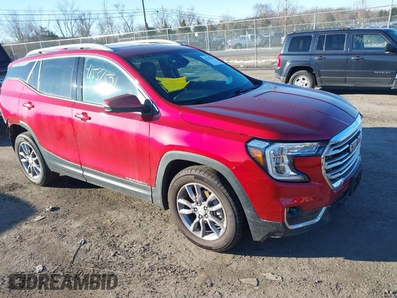 2022 GMC Terrain SLT with VIN 3GKALVEV3NL115803, listed as a IAAI auction lot 41537521 with 45,374 mi miles and . Bid and sale history available at DreamBid. Image 1.