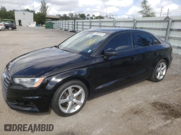 2015 Audi A3 1.8T Premium with VIN WAUACGFF9F1143769, listed as a Copart auction lot 69569132 with 92,941 mi miles. Bid and sale history available at carsss.com. Image 1.