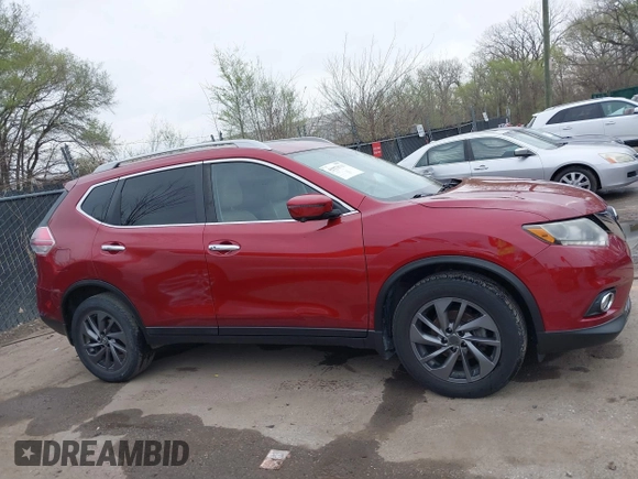 2016 Nissan Rogue SL with VIN 5N1AT2MV4GC765181, listed as a IAAI auction lot 41870560 with 91,249 mi miles and . Bid and sale history available at DreamBid. Image 13.
