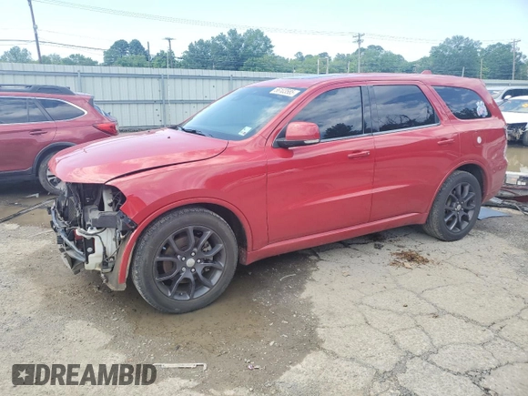 2016 Dodge Durango R/T with VIN 1C4SDHCT3GC315143, listed as a Copart auction lot 56103585 with 138,480 mi miles and Salvage title. Bid and sale history available at DreamBid. Image 1.