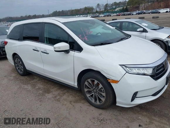 2024 Honda Odyssey EX-L with VIN 5FNRL6H66RB003316, listed as a IAAI auction lot 41304872 with 12,810 mi miles and . Bid and sale history available at DreamBid. Image 1.