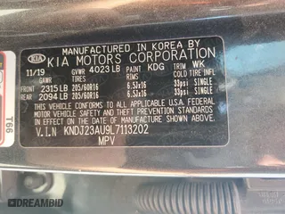 2020 Kia Soul LX with VIN KNDJ23AU9L7113202, listed as a Copart auction lot 48776735 with 107,679 mi miles and Clean Title. Bid and sale history available at carsss.com. Image 13.
