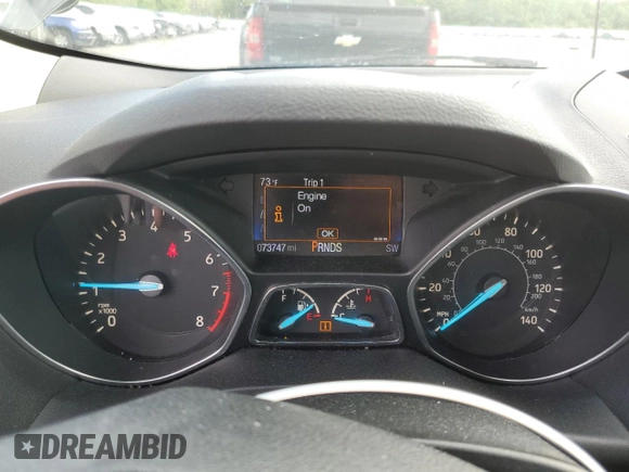 2017 Ford Escape S with VIN 1FMCU0F73HUE37576, listed as a Copart auction lot 58473145 with 73,747 mi miles and Salvage title. Bid and sale history available at DreamBid. Image 9.