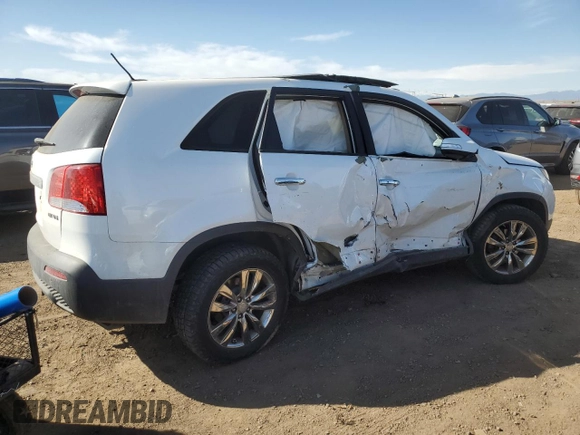 2011 Kia Sorento EX with VIN 5XYKUDA21BG021313, listed as a Copart auction lot 48815605 with 146,866 mi miles and Salvage Title. Bid and sale history available at DreamBid. Image 3.