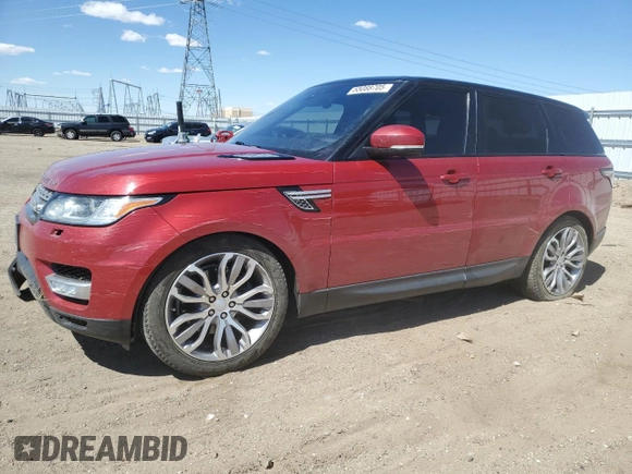 2017 Land Rover Range Rover Sport HSE with VIN SALWR2FV9HA677335, listed as a Copart auction lot 55088705 with 124,453 mi miles and Salvage Title. Bid and sale history available at DreamBid. Image 1.