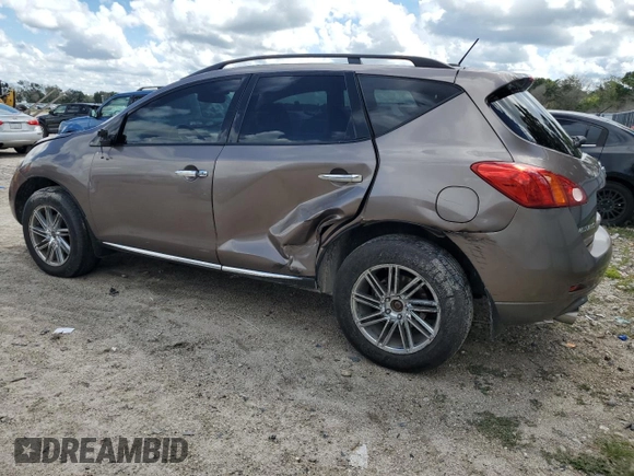 2009 Nissan Murano LE with VIN JN8AZ18W09W143229, listed as a Copart auction lot 69044614 with 193,060 mi miles and Salvage Title. Bid and sale history available at carsss.com. Image 2.