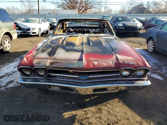 1969 Chevrolet Malibu с VIN 136679B346377, выставлен на аукционе Copart как лот 86370694 с пробегом Не указан миль и Списание • Salvage title. История ставок и продаж доступна на DreamBid. Изображение 5.