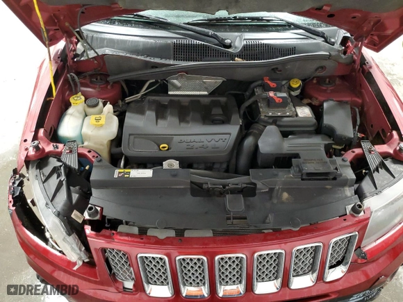 2014 Jeep Compass Latitude with VIN 1C4NJDEB0ED641850, listed as a Copart auction lot 47663165 with 158,730 mi miles and Salvage Title. Bid and sale history available at carsss.com. Image 13.