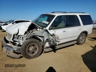 2002 Ford Expedition Eddie Bauer with VIN 1FMFU18L92LA60049, listed as a Copart auction lot 46612355 with Not provided miles and Salvage title. Bid and sale history available at DreamBid. Image 1.