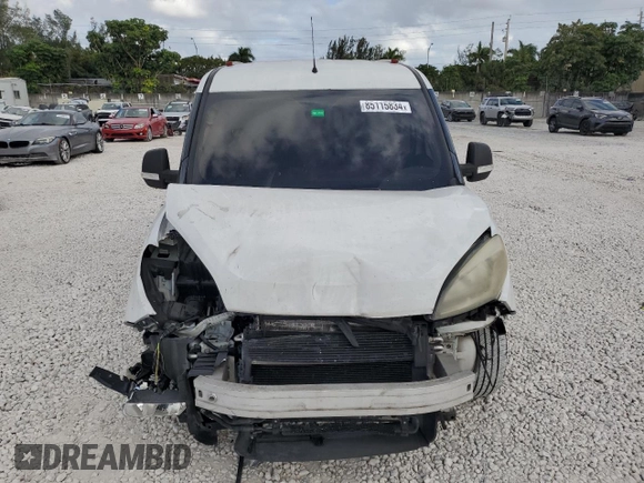 2020 Ram ProMaster City Cargo Van Tradesman with VIN ZFBHRFAB1L6P44495, listed as a Copart auction lot 85115834 with 51,178 mi miles and Non Repairable. Bid and sale history available at carsss.com. Image 5.