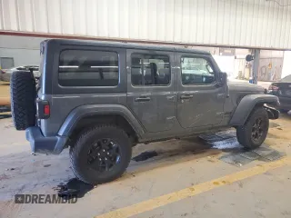 2021 Jeep Wrangler Unlimited Willys with VIN 1C4HJXDM2MW584118, listed as a Copart auction lot 43214885 with 67,955 mi miles and Salvage title. Bid and sale history available at DreamBid. Image 3.